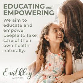 Earthley Wellness Lymphatic Cream ginger slice hints at gentle anti-inflammatory warmth for skin.