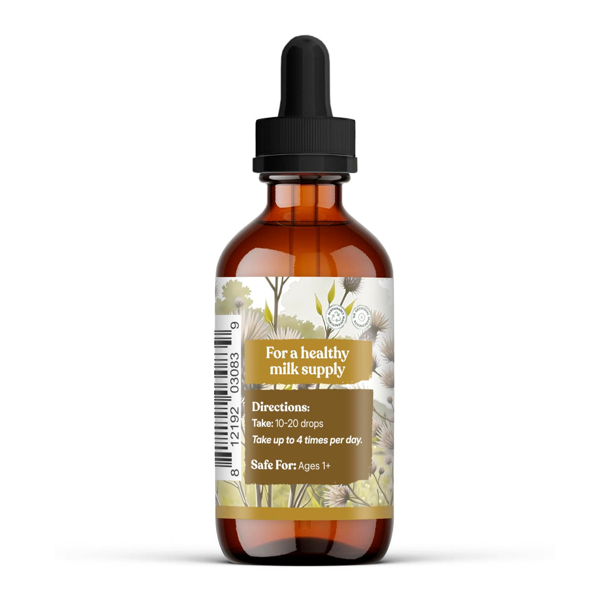 Earthley Wellness Mama’s Magic Milk Boost packaging closeup—trustworthy labeling and sustainable sourcing.