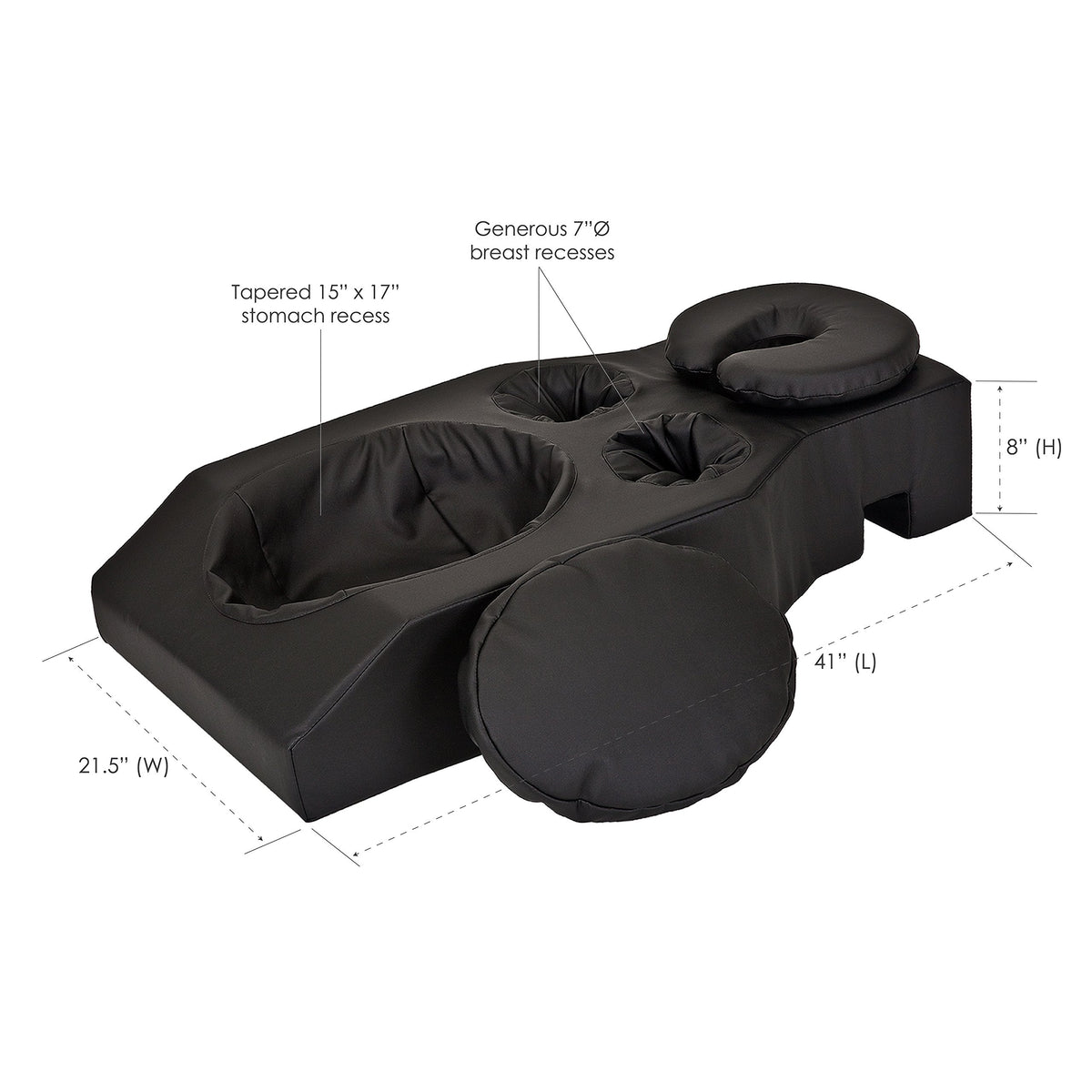 EarthLite adjustable face rest demonstrates precise client positioning for therapists
