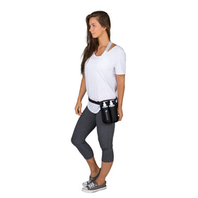 EarthLite adjustable strap fits most body types for secure, comfortable wear during massages