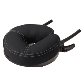 EarthLite Caress headrest adjustment demonstrates precise client support and secure positioning