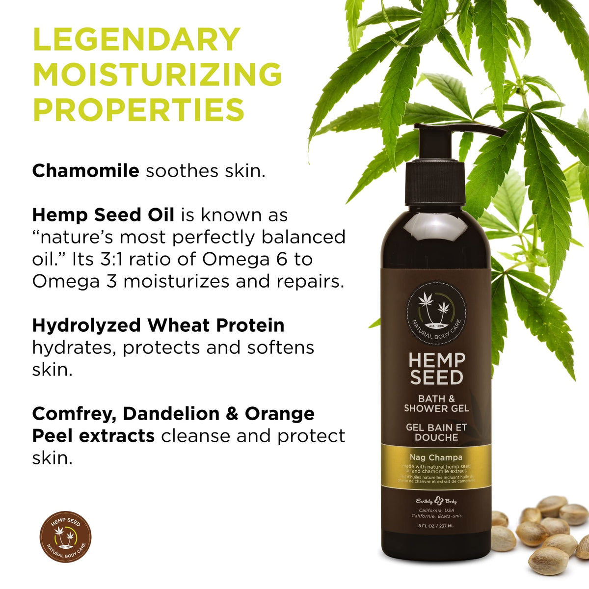 Earthly Body lather and bubbles for gentle cleansing on sensitive skin
