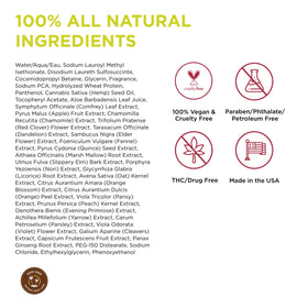 Earthly Body chamomile extract close-up signals soothing skin care