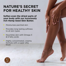 Close-up of the creamy texture of Earthly Body butter.
