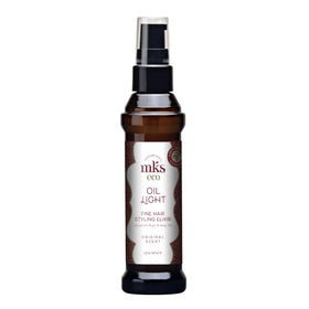 Earthly Body MKS Eco Hair Styling Elixir original bottle showing lightweight moisture for fine hair