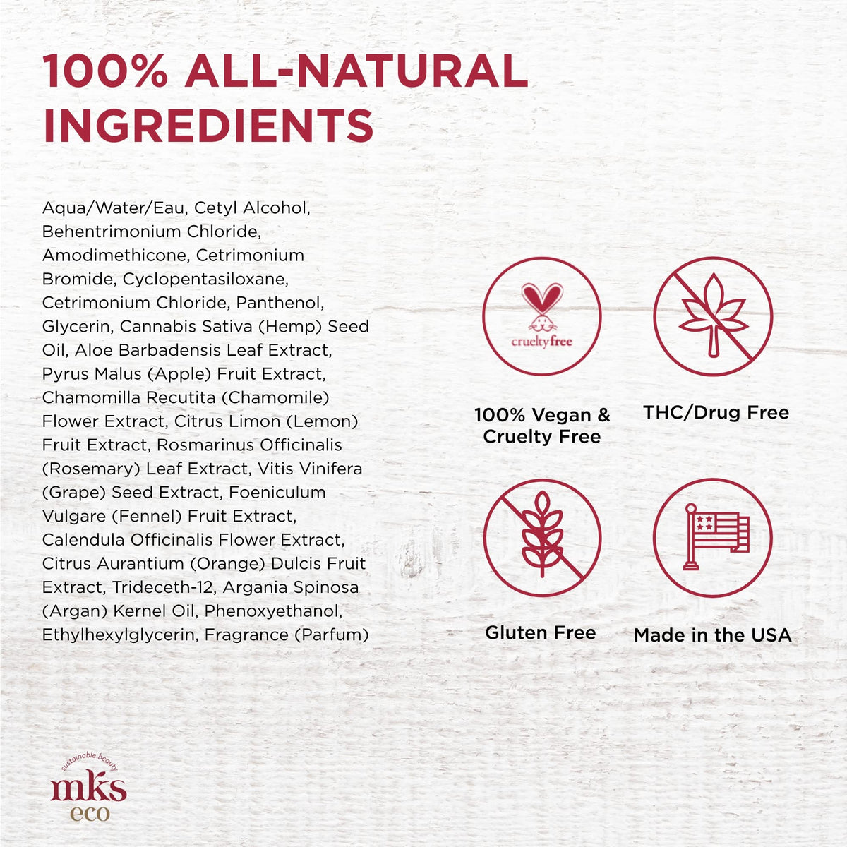 Label highlights Moroccan Argan Oil as a key ingredient for nourishment.