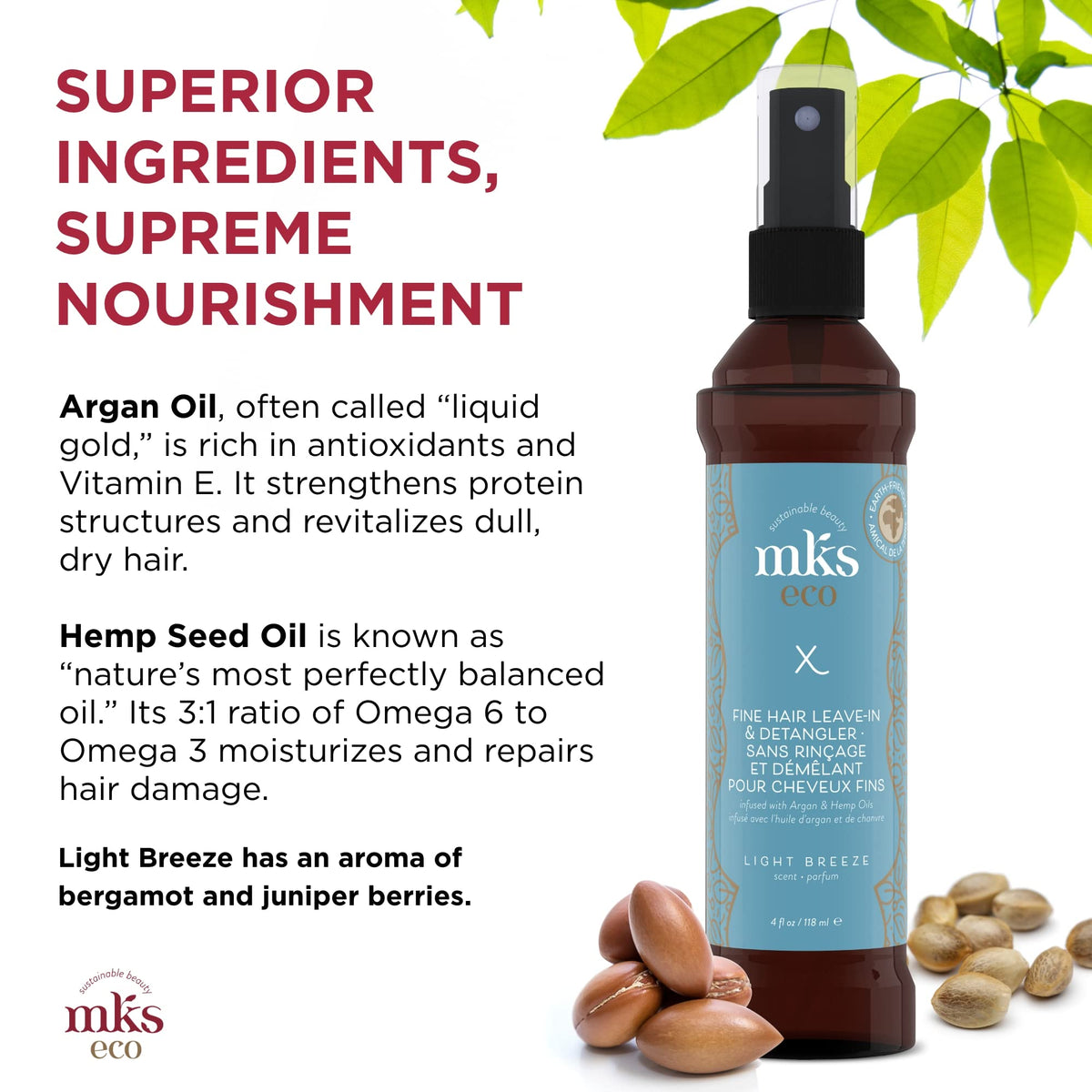 Leaves fine hair with a glossy, frizz-controlled finish after use.