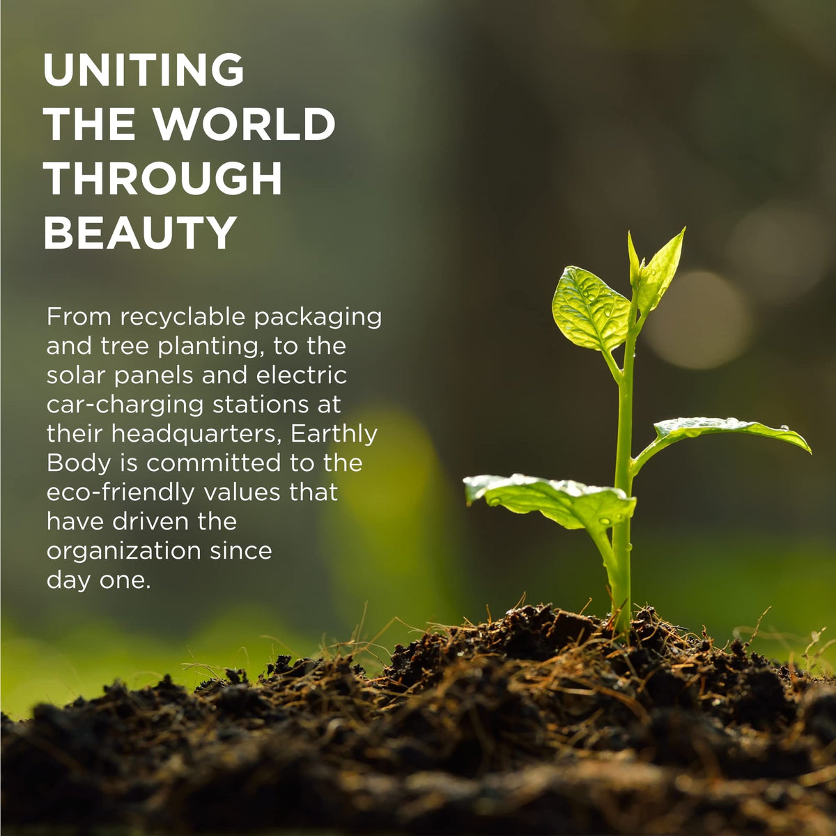 Vegan, cruelty-free badge on Earthly Body MKS eco X packaging.