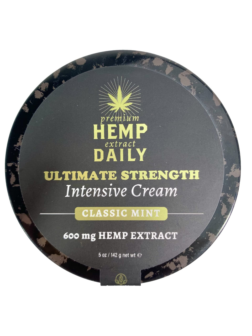 Earthly Body Premium Hemp Extract Daily Ultimate Cream bottle front view for quick hydration.