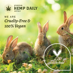 USA-made, cruelty-free label indicating ethical production.