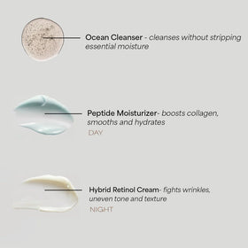 EarthsCure 3 Step Routine step2 serum bottle highlights nano peptides for smoothing