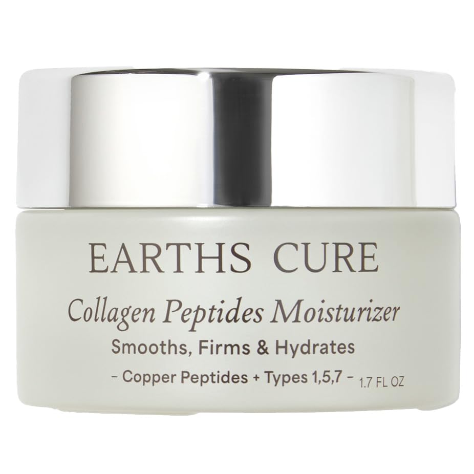 EarthsCure Nano Peptide Moisturizer on the face delivers hydrated, smooth skin.