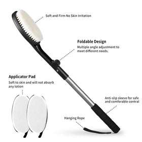 EASACE lotion applicator attachment eases applying lotion to hard to reach spots