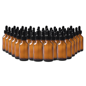 Easeen 2oz amber Boston round bottle with dropper protects essential oils from sunlight
