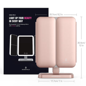 Easehold rose-gold finish adds stylish countertop appeal.