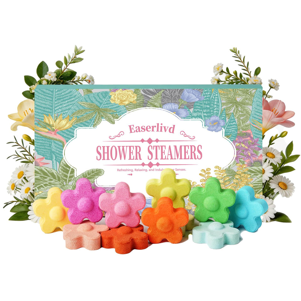 Easerlivd lavender shower steamer for relaxation and calming mood during showers.