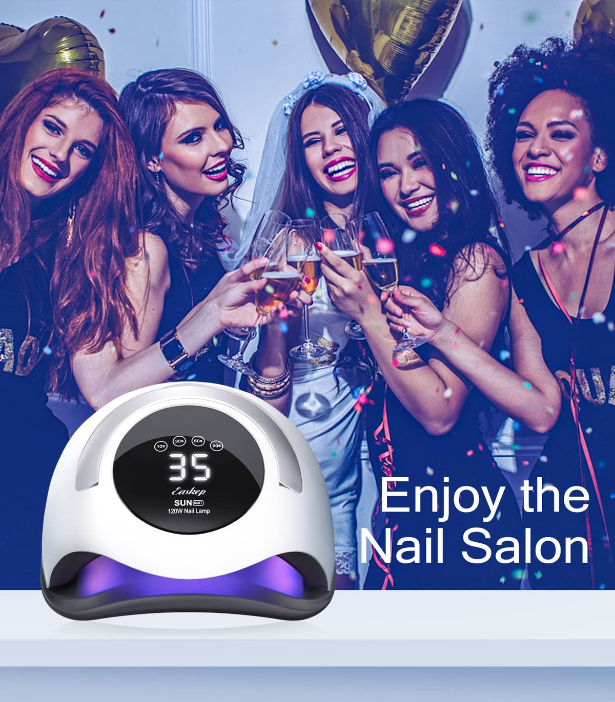 Easkep lamp in a salon setup for home or professional use