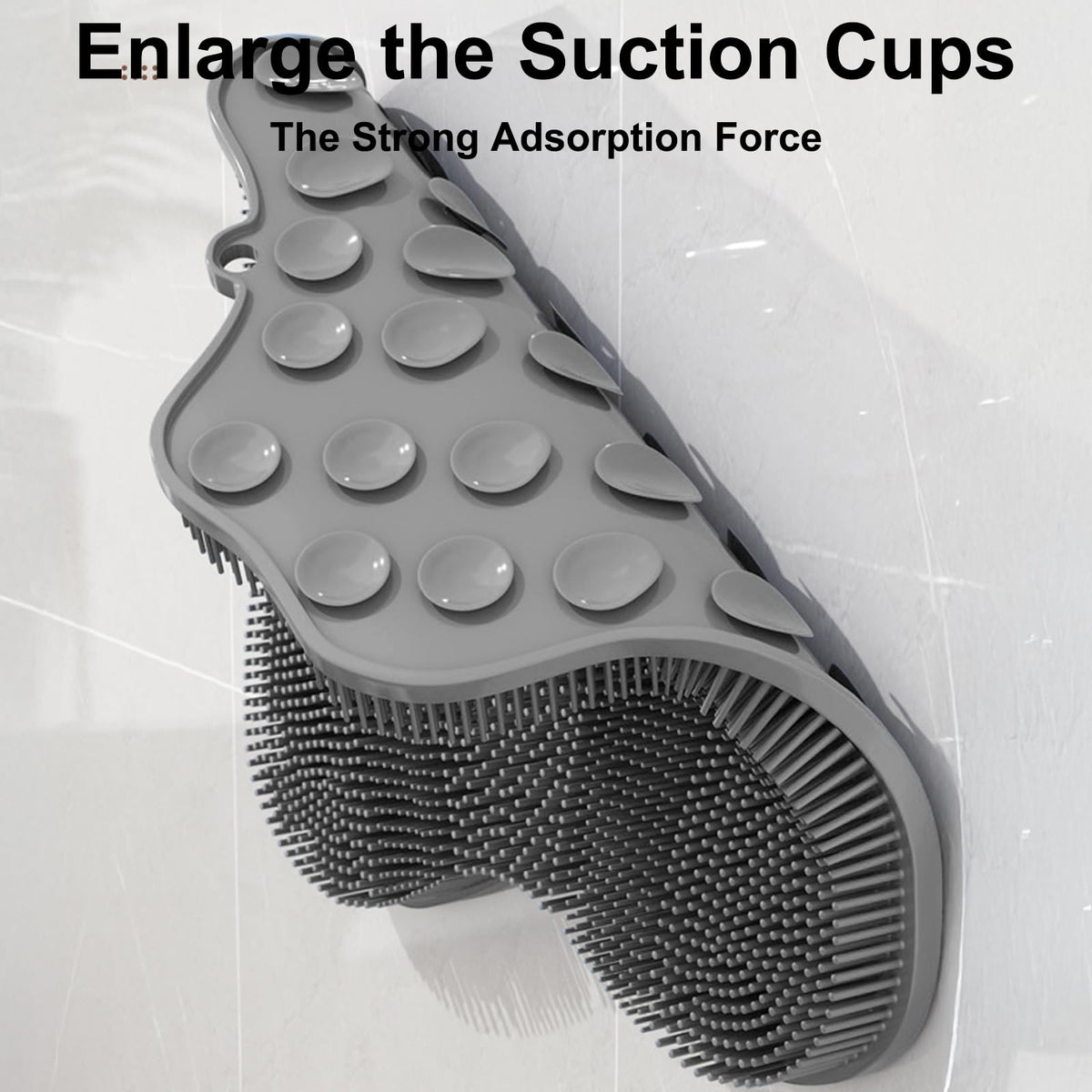 Easkite shower suction cups ensure stable position for hands-free cleaning.