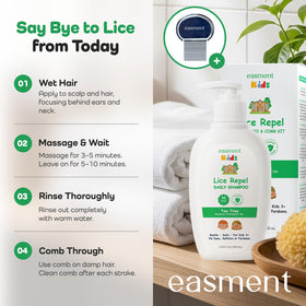 Easment sulfate-free formula label for gentle daily care.