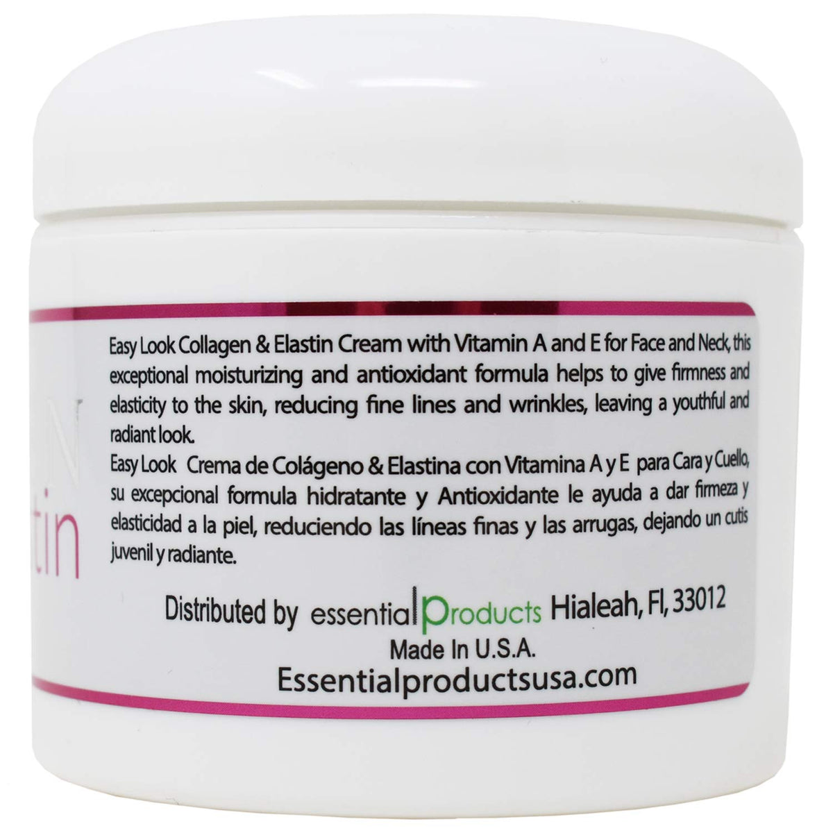 Ingredients close-up highlights vitamins A and E for skin care.