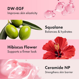 EASYDEW DW-EGF after-application glow suggests refreshed skin.