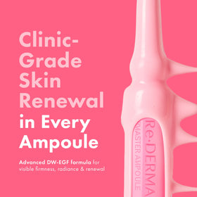 EASYDEW DW-EGF ampoule open reveals premium formula for rejuvenation.