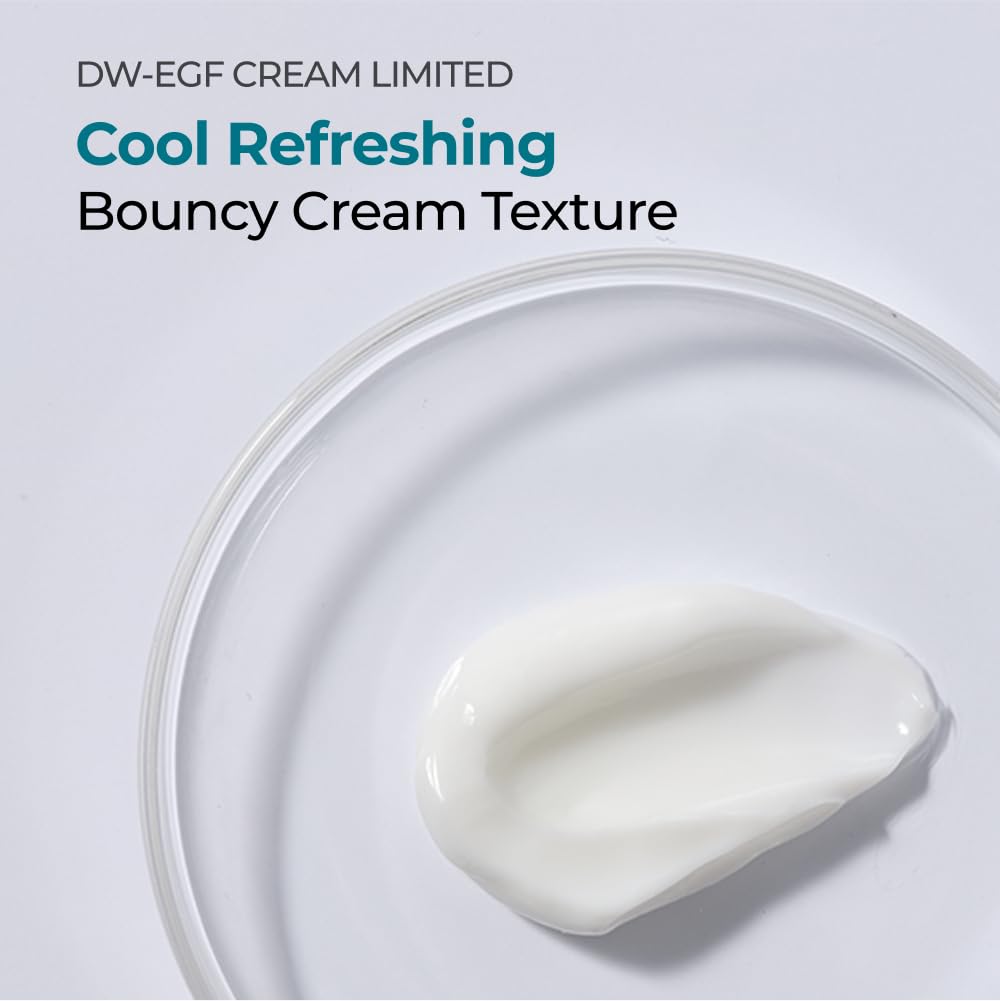 EASYDEW DW-EGF Cream ingredients list with hyaluronic acid.
