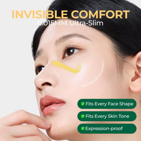 EASYDEW DW-EGF Peptide Clear Patch egf-technology highlights peptide-driven skin support while wearing.