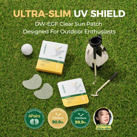 EASYDEW DW-EGF Peptide Clear Patch sun-protection focus provides UVA/UVB coverage during activities.