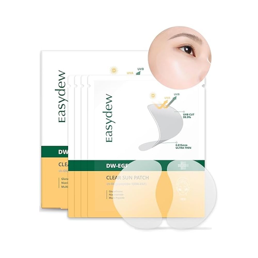 EASYDEW DW-EGF Peptide Clear Patch ultra-thin for seamless outdoor wear with sun protection.