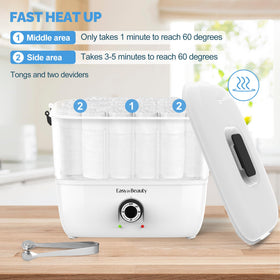 EASYINBEAUTY hot towel warmer three compartments for organized loading