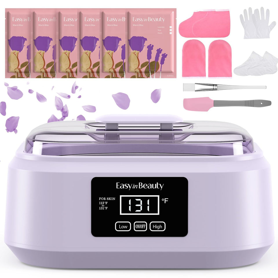 EASYINBEAUTY paraffin wax machine front view for at-home spa routines