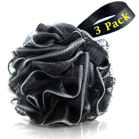 Easymoo bath loofah sponge front view shows soft exfoliation and grip