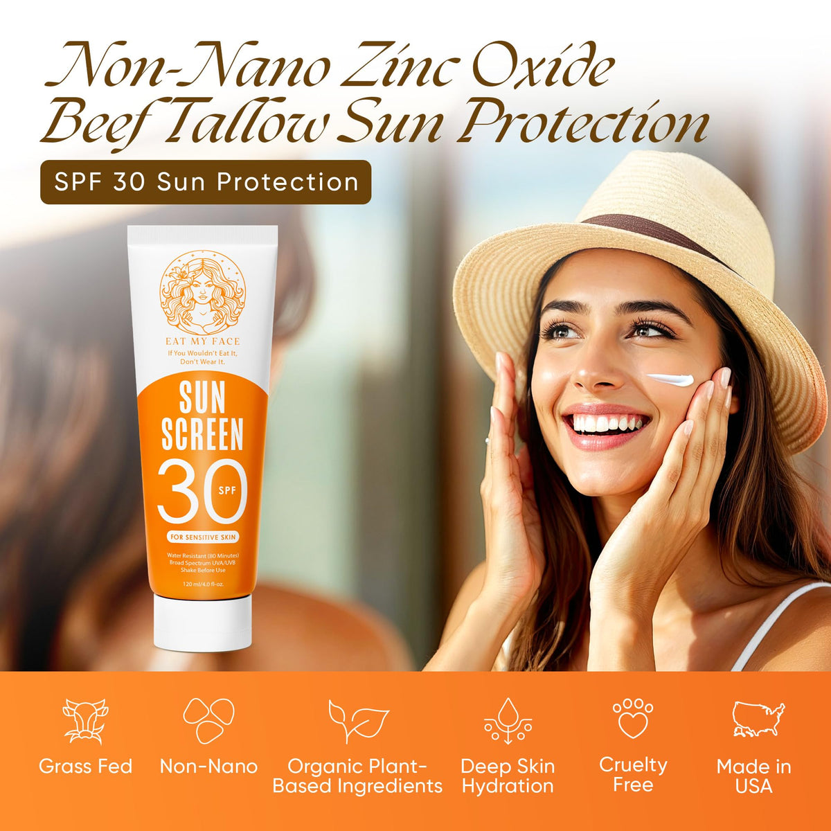 Eat My Face grass-fed tallow ingredients list highlights edible-grade skincare you can trust.
