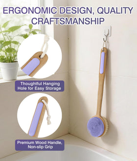 EaTubano back scrubber is easy to clean and built to last.