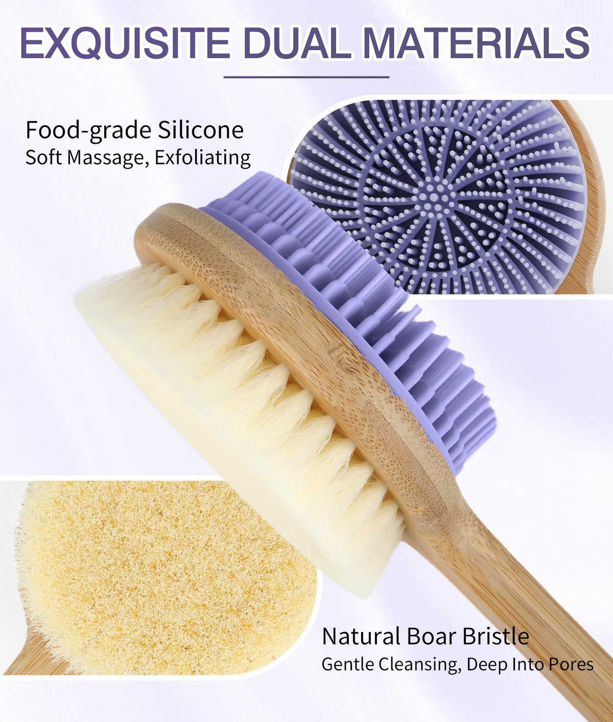 EaTubano bamboo-handle back scrubber provides long reach and secure grip in wet showers.
