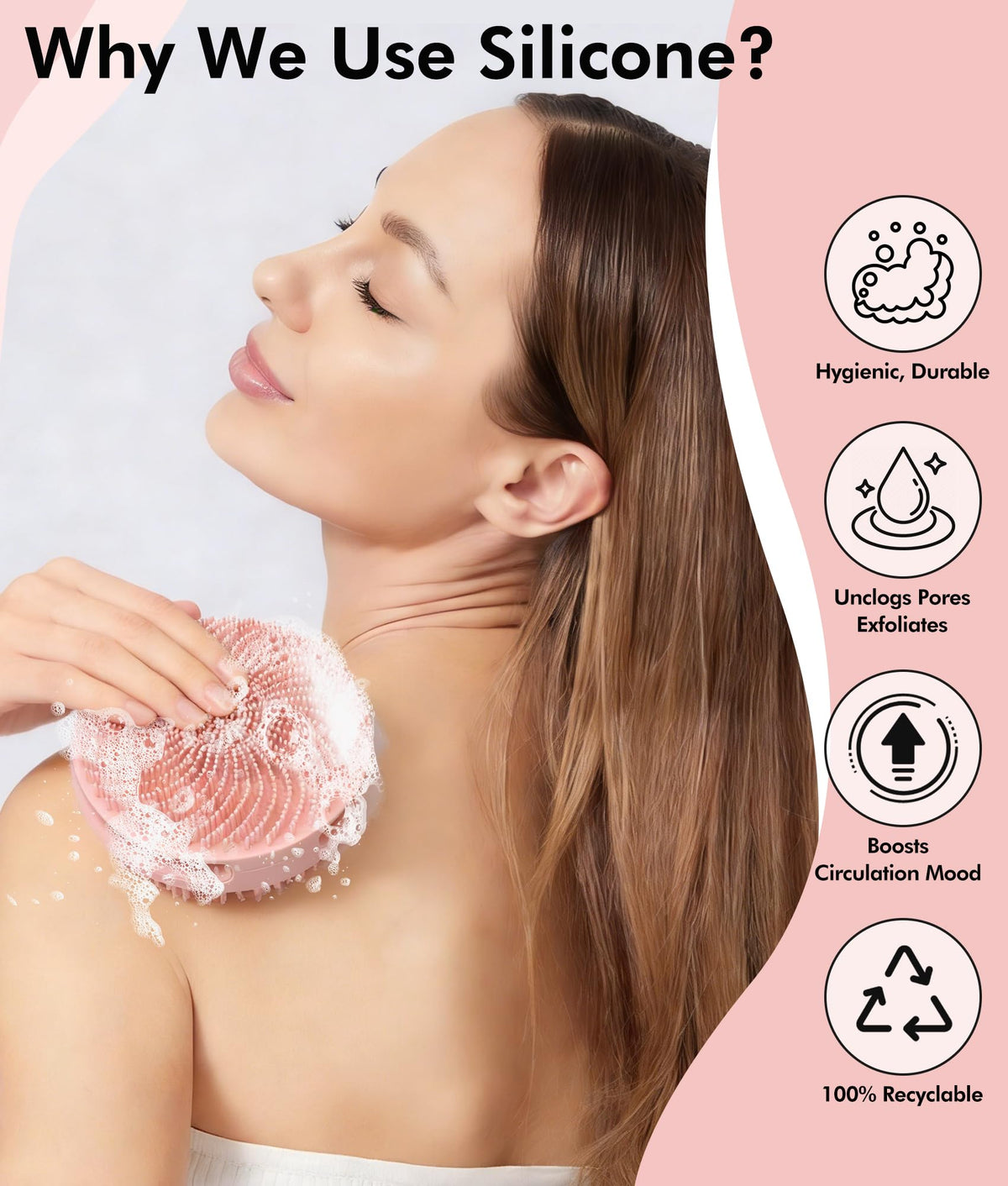 EaTubano durable food-grade silicone highlights long-lasting, hypoallergenic quality.