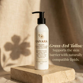Eavara made in USA Hawaii label indicating clean ingredients