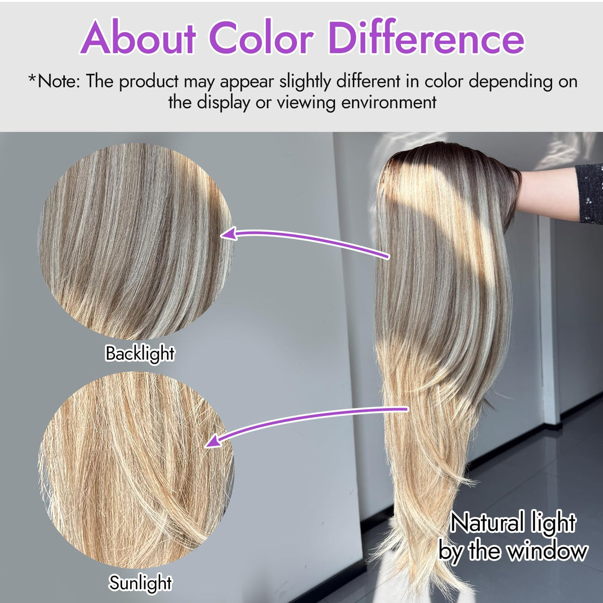 Eawwii 26-inch layered ombre wig adds volume and movement