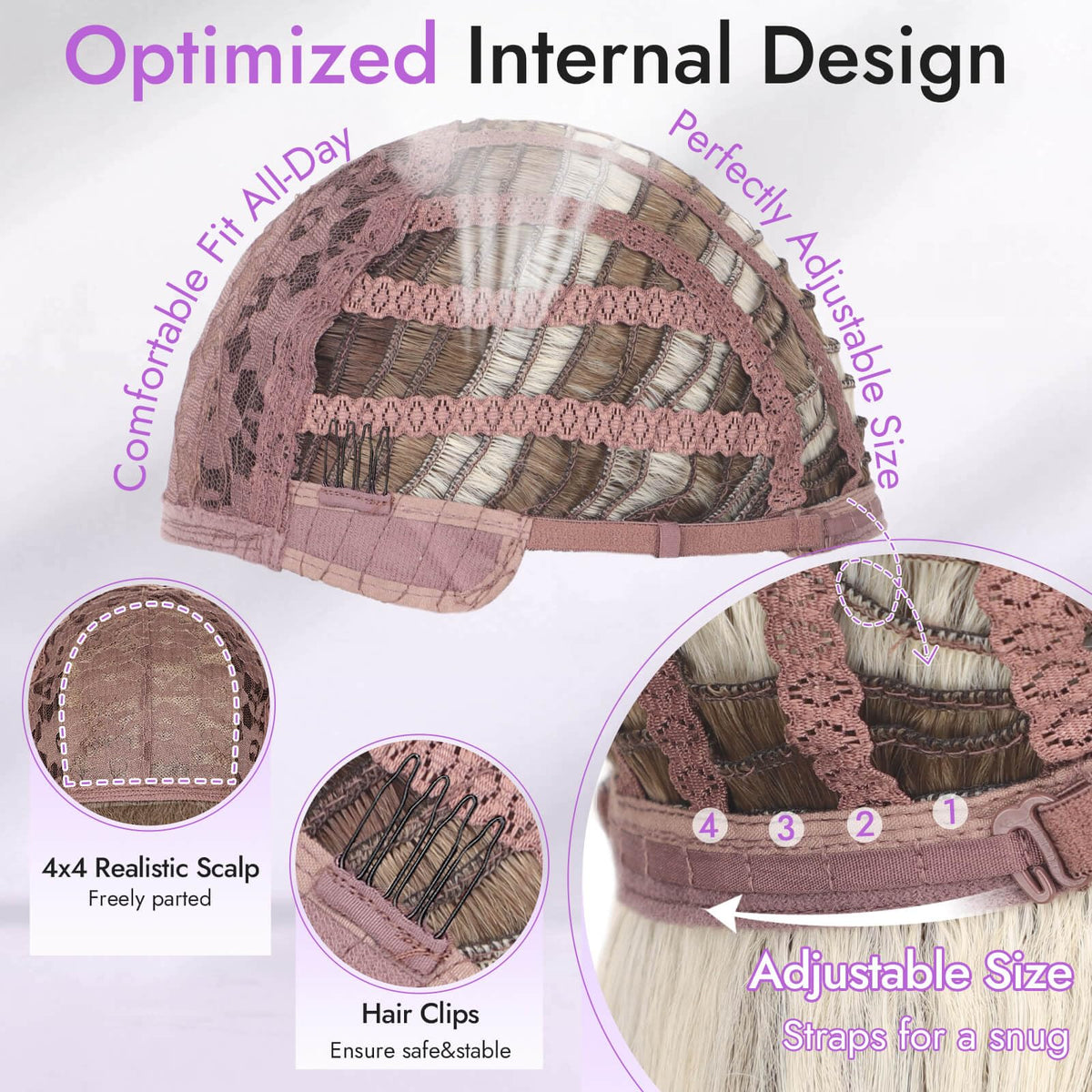 Eawwii adjustable elastic band ensures a secure fit during wear