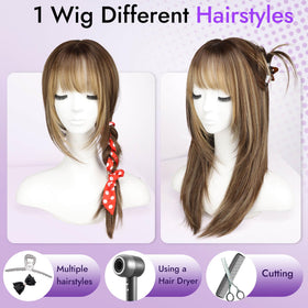 Eawwii glueless lightweight design enables quick, damage-free wear.