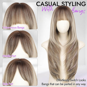 Eawwii heat-resistant synthetic fibers allow easy styling without damage