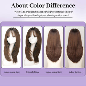 Eawwii medium-length bangs wig ideal for dates, travel, or everyday wear.