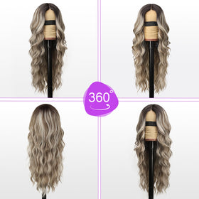 Eawwii party-look wig in ash platinum for bold evening style