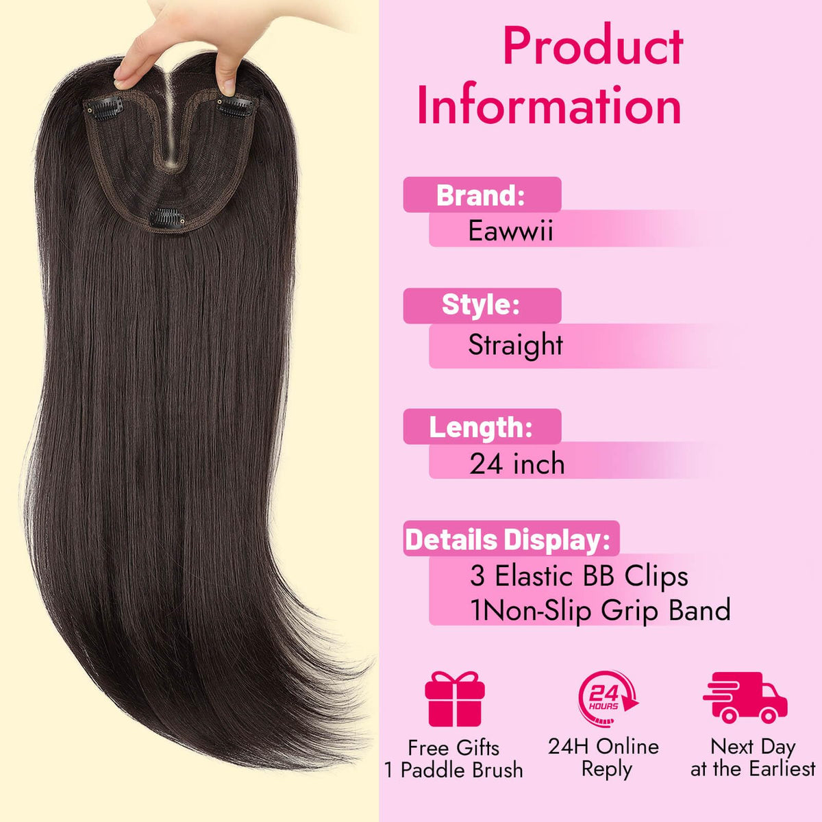 Eawwii topper 2x instant volume offers fuller look quickly.