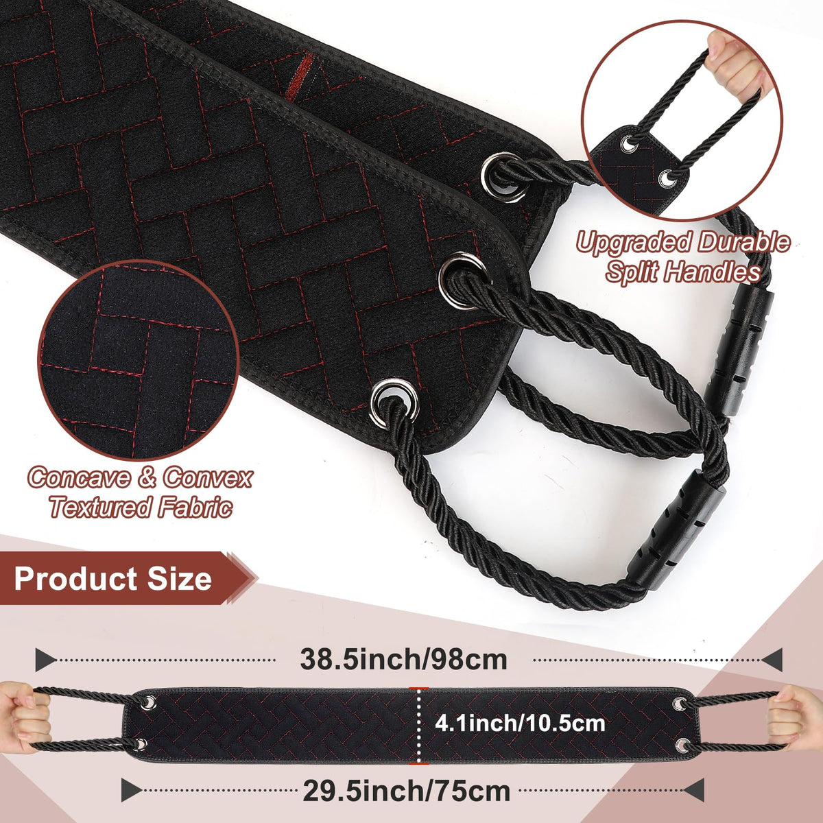Eaxun back scrubber with double-sided textures for versatile back exfoliation.