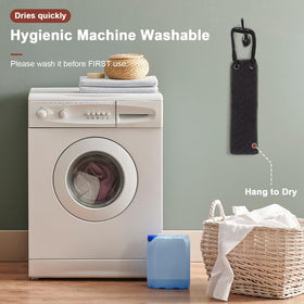 Eaxun back scrubber is fully machine-washable for quick hygiene between uses.