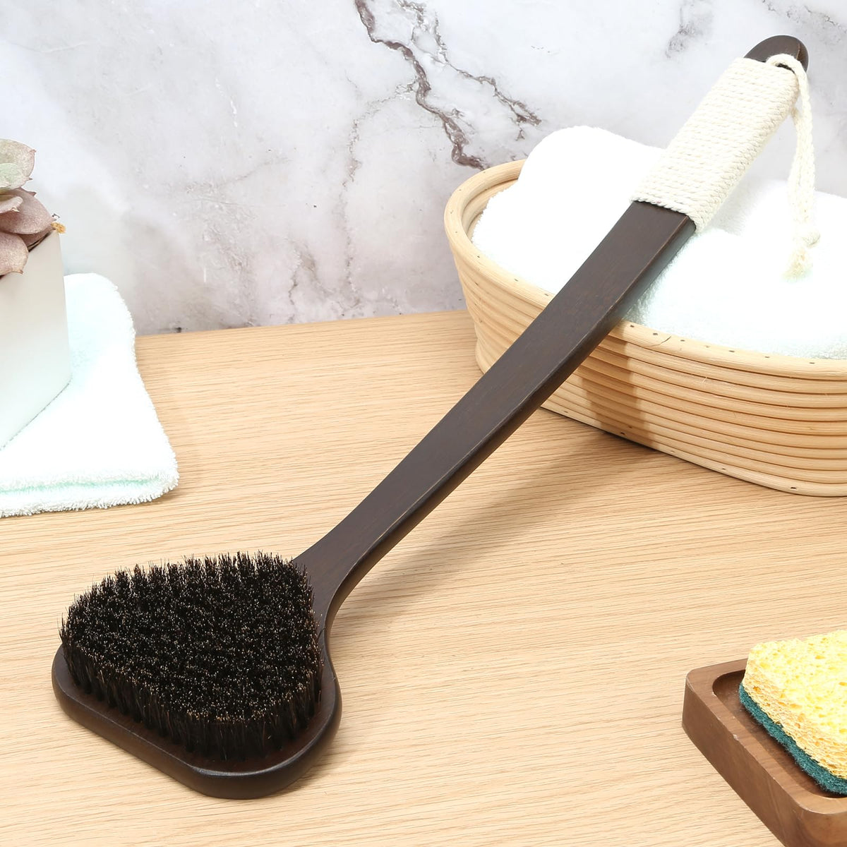 eaxun back scrubber ergonomic design improves reach and comfort