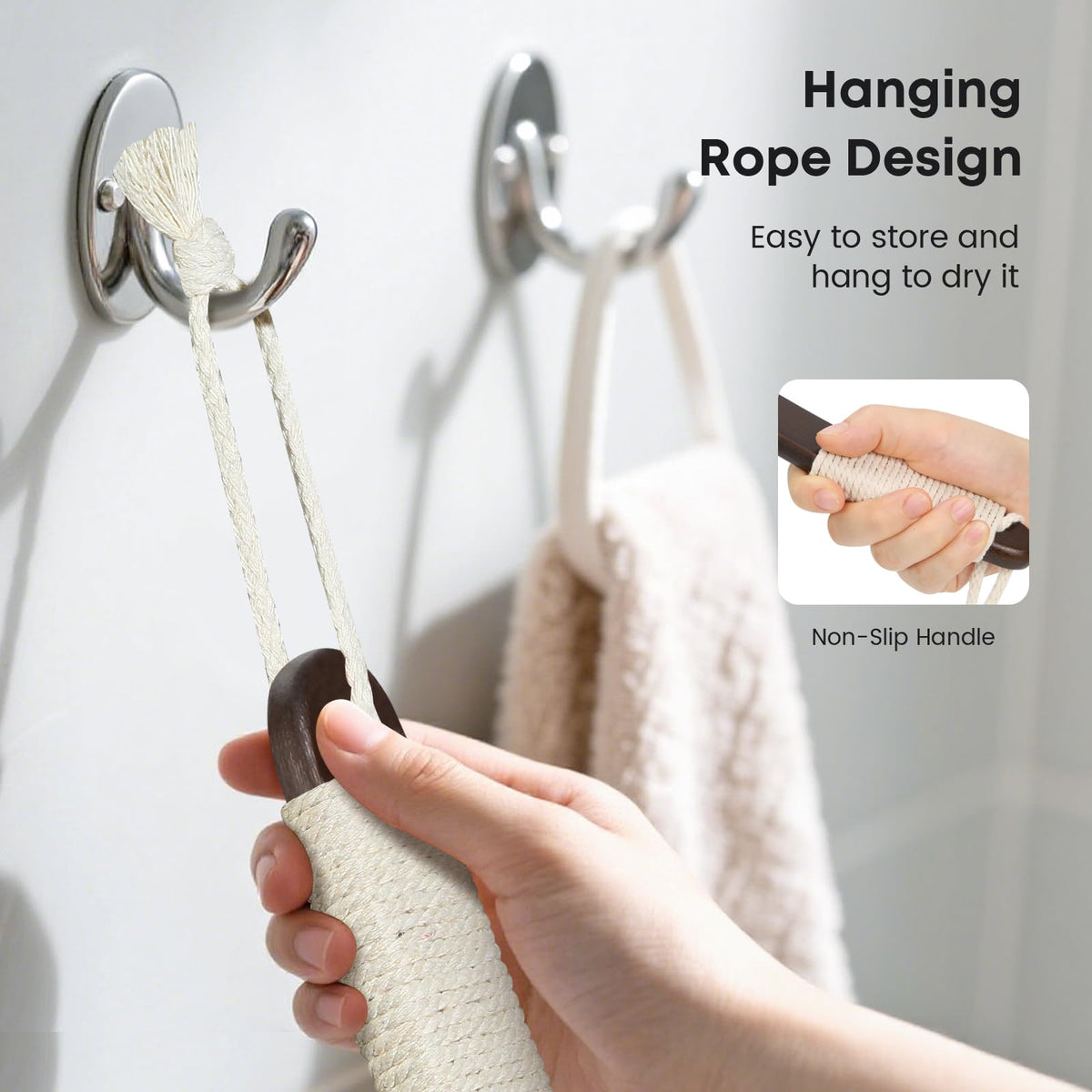eaxun back scrubber dry use option for invigorating cleanses