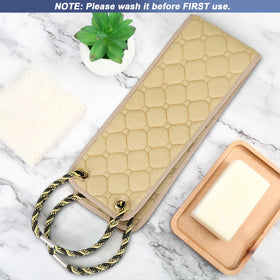 Eaxun exfoliating back scrubber helps reach hard-to-reach areas.